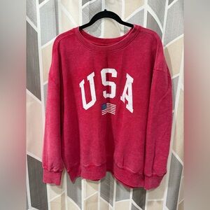 Maurices Red USA Graphic Sweatshirt